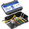 Large Outdoor Electrical Box, 12.5 x 8 x 3.3 Inch, Black