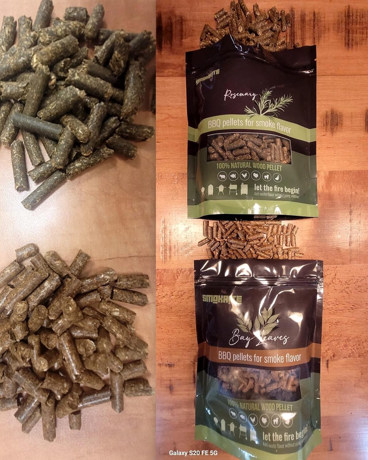 : Bay Leaves Wood Pellets for Smoker Grills, All 100% Natural Hard Wood BBQ Pellets for Outdoor Grills, Smoke, Roast