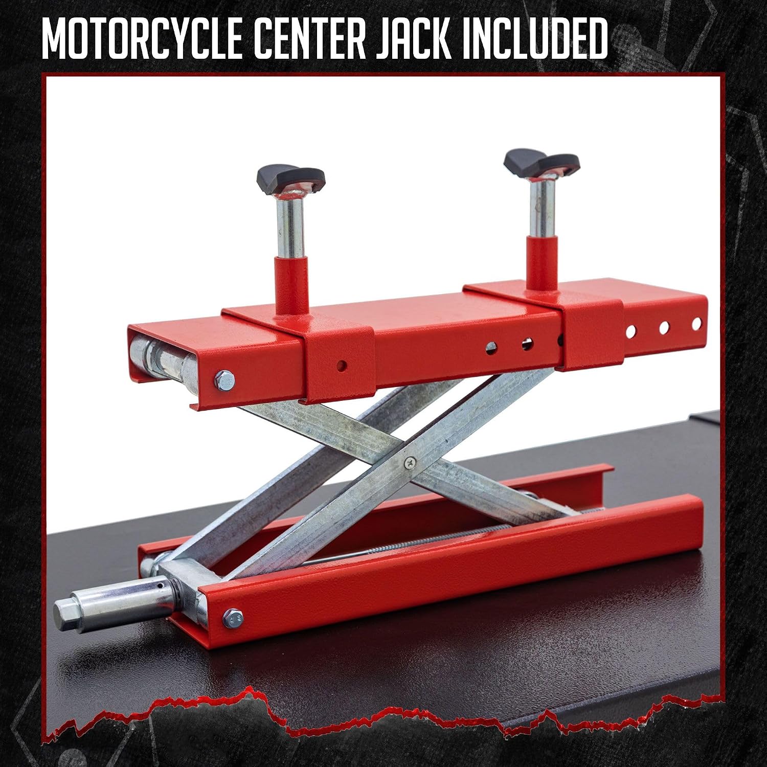 Motorcycle Lift Table, Pneumatic, 1,500 lb, ProLift, 31.25"