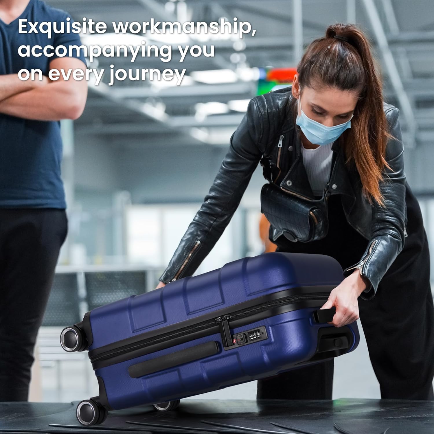 Luggage Sets 3 Piece with Spinner Wheel, Hardside Suitcase Set with TSA Lock, Expandable Lightweight Travel Luggage