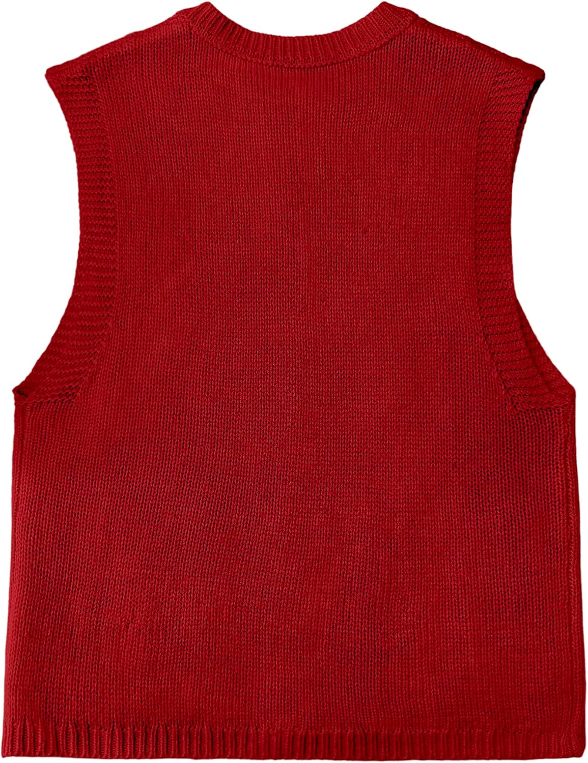 Girls Sweaters Vest Lightweight Sleeveless Cable Knit Sweater Cardigans Button Down Knitwear Tank Tops with Pockets