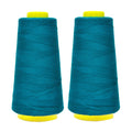 Teal Mercerized Cotton Thread Cones for Sewing Quilting