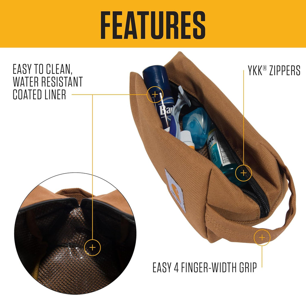 Durable Travel Kit, Organize Essentials W/the Water Resistance Toiletry Bag, Industry Red
