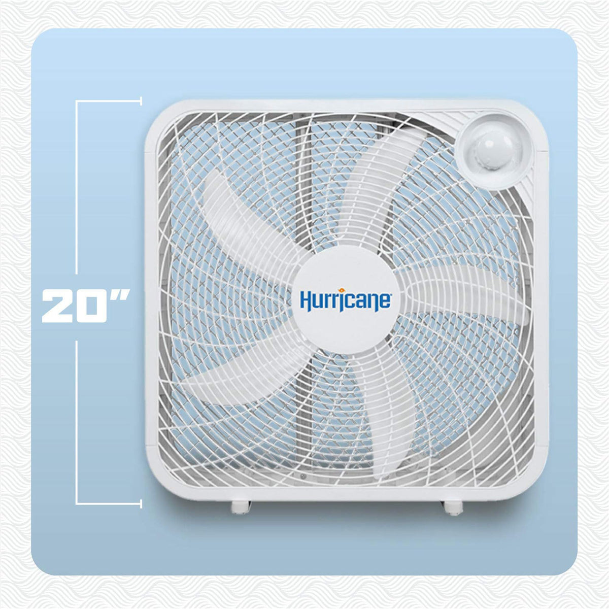 Classic Floor Box Fan with 3 Speed Settings, White - 20in