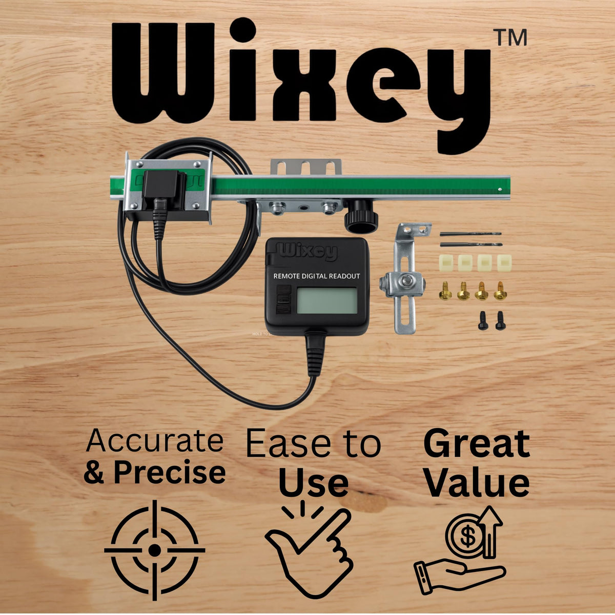 Rockler Wixey WR550 Digital Readout w/Display, 12" H, 0.002" Calipers