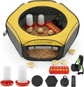 Chicken Brooder Box for Chicks, 6-in-1 Chick Starter Kit, 45" Large Chicken Brooder Pet Tent, Chick Coop for 10-15
