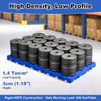Kerbaeo Interlocking 2 Pcs Plastic Pallets for Basement Storage