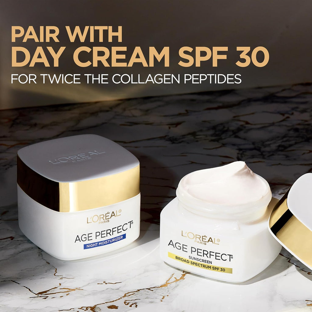 Age Perfect Collagen Expert Anti-Aging, Anti-Wrinkle Night Moisturizer 2.5 oz