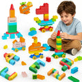 Building Blocks for Kids Ages 3-8 |Toy with 4 Trucks | STEM Educational Set for Boys & Girls| Endless Creations |