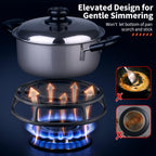 Feekoon Heat Diffuser for Gas Stove, Cast Iron, 8", 1 Pack