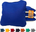Stick & Slide Cornhole Bags - 6"x6" Premium Plastic Resin Filled, Dual-Sided Canvas & Suede Cornhole Bean Bags for