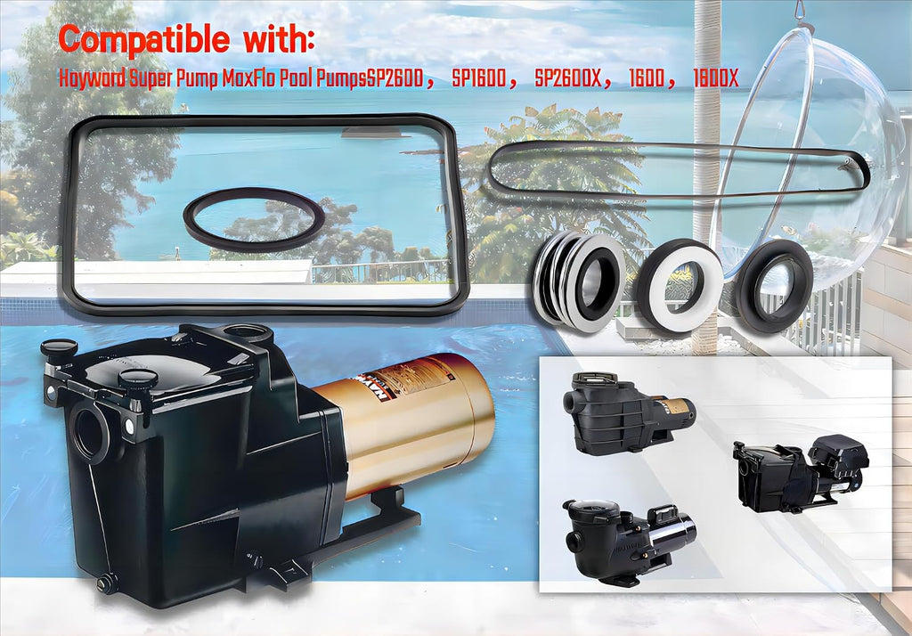 Go Kit 3 Pool Pump Seal for Hayward SP1600 SP2600 VSP X Regular Models
