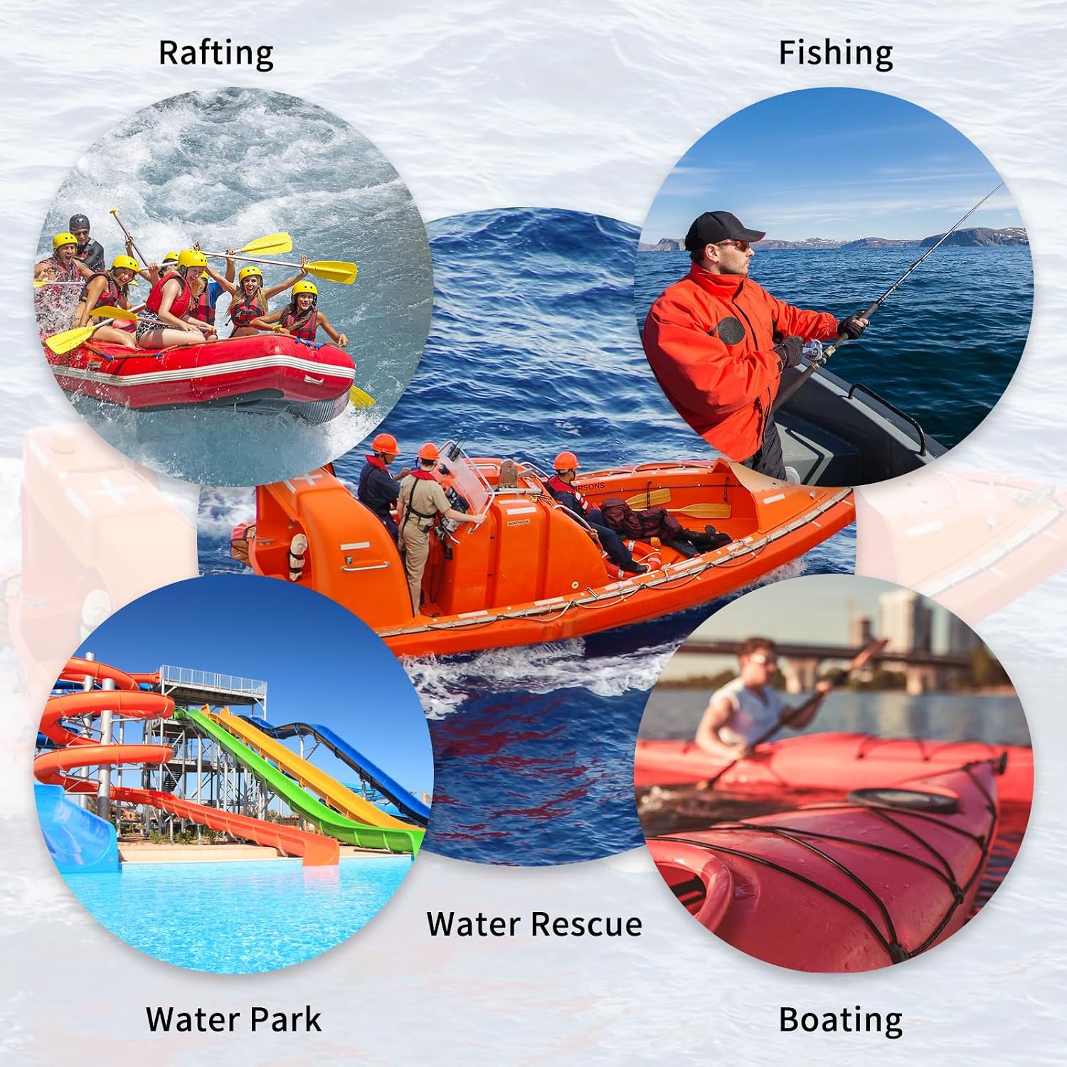 Climbing Rope 8(5/16in),10mm (3/8in), High Strength Accessory Cord Rope with 2 Steel Hooks, for Outdoor Rescue