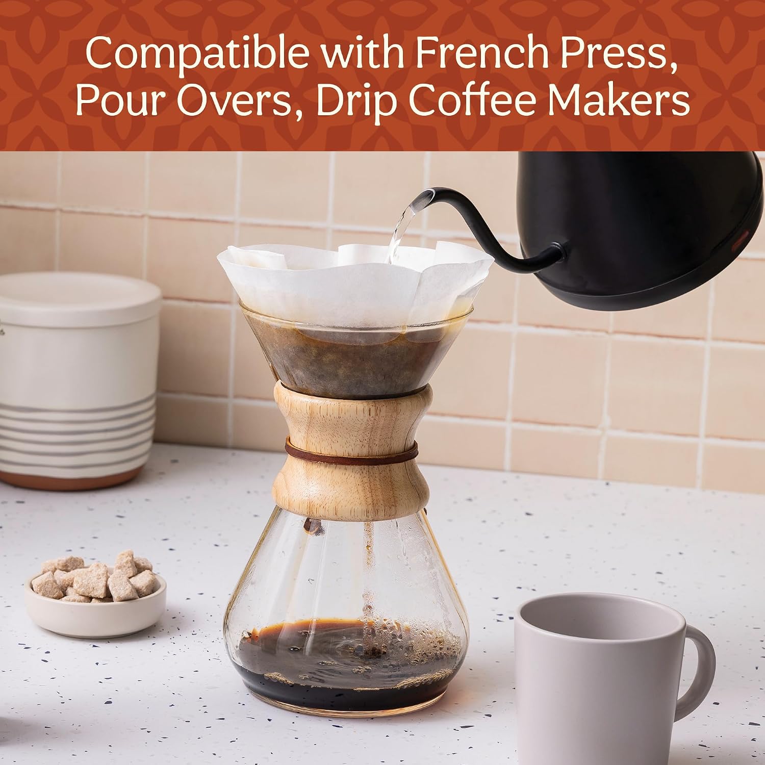 Kona Blend Ground Coffee, Medium Roast, 18 OZ Bag | Ideal for French Press & Drip Coffee Maker, 100% Arabica Coffee