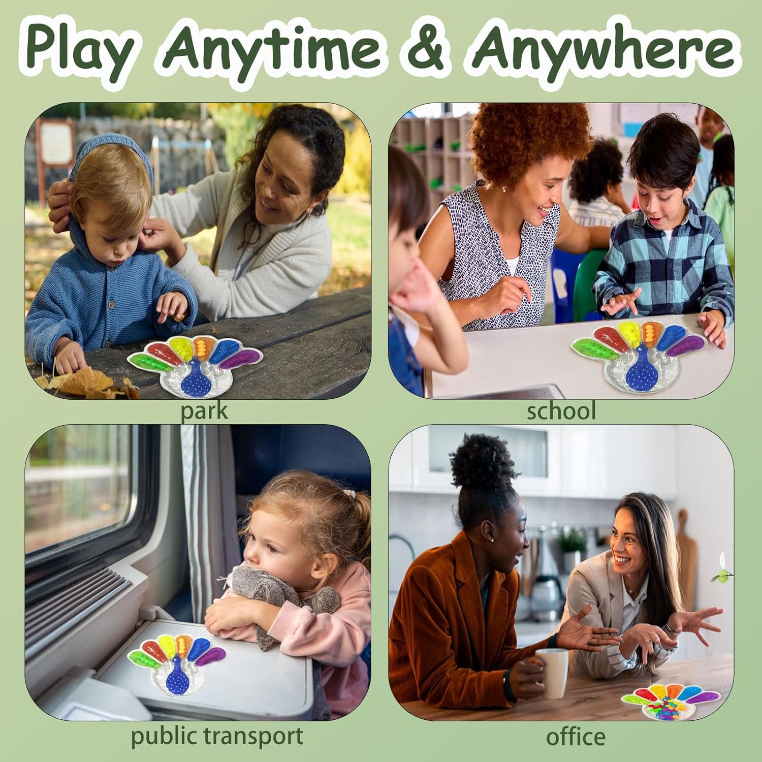 Color Sorting Sensory Toys, Fine Motor Skills Toys for Toddlers, Montessori Toys Preschool Learning Activitie