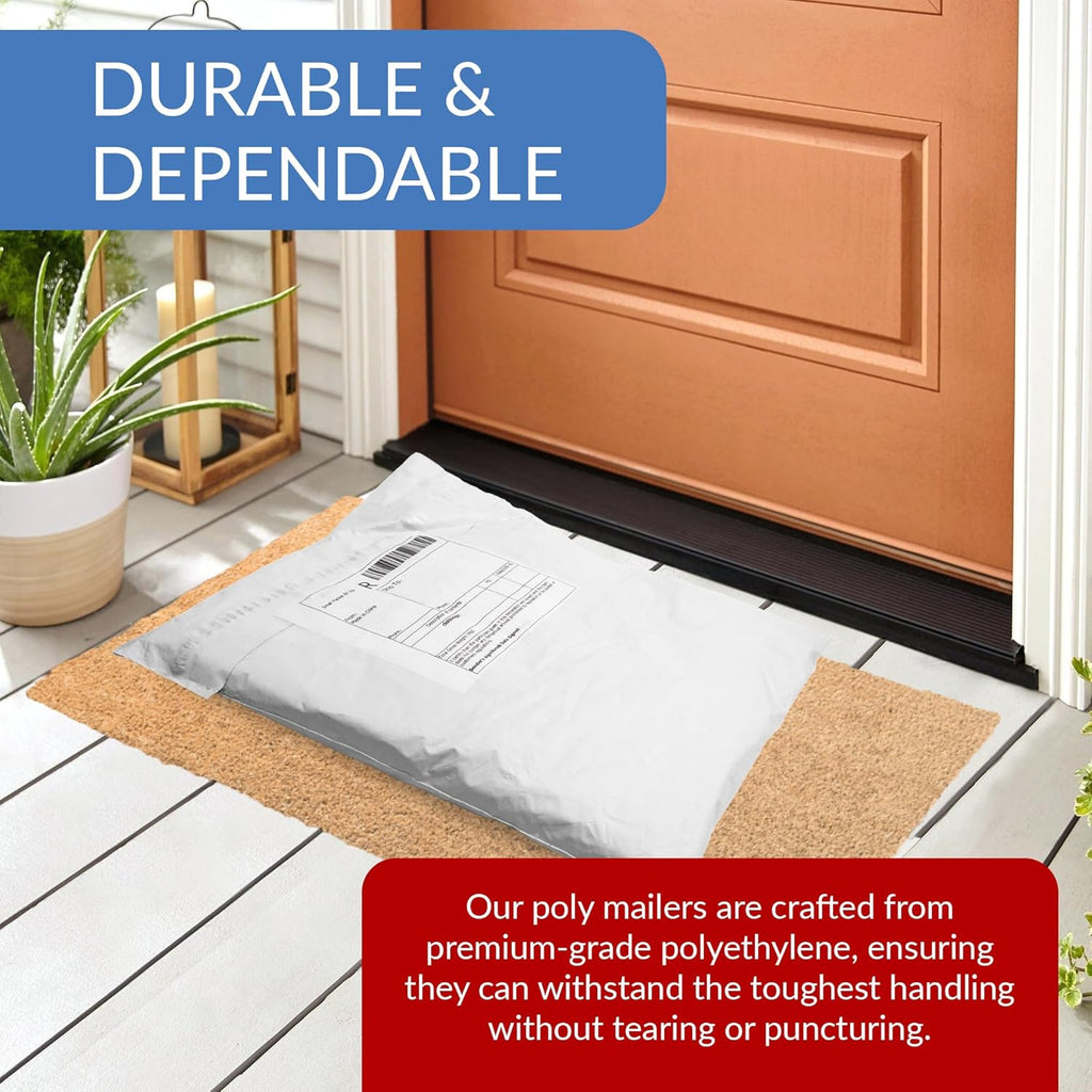 Poly Mailers 14.5x19 | 500 Pcs Bulk | Shipping Bags/Shipping Envelope | White Packaging Bags for Shipping |