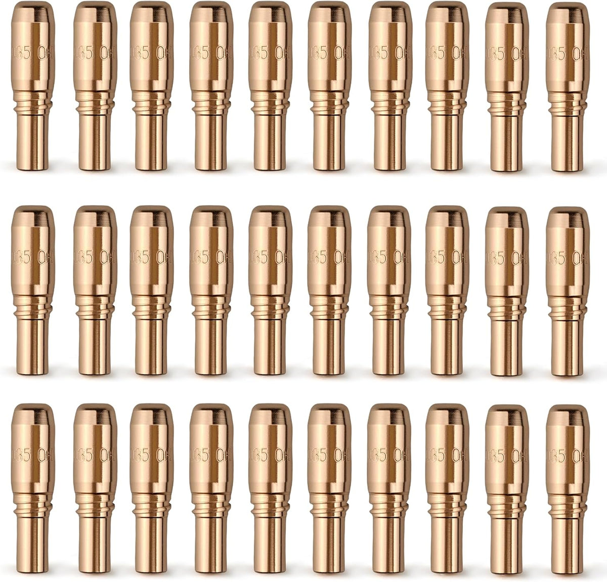 30PK T-A035CH .035" MIG Contact Tips for Miller MDX Bernard Acculock-S Gun