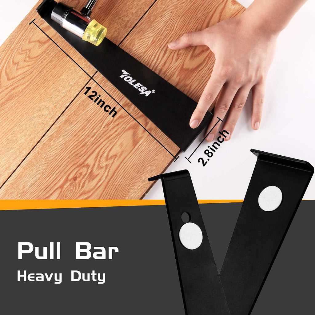 Laminate Wood Flooring Installation Kit Vinyl Flooring Tools with 30 Spacers, Heavy Duty Pull Bar, Durable Solid