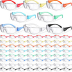 64 Pair Safety Glasses Bulk Clear Anti Fog Scratch Protect Eyewear Goggle
