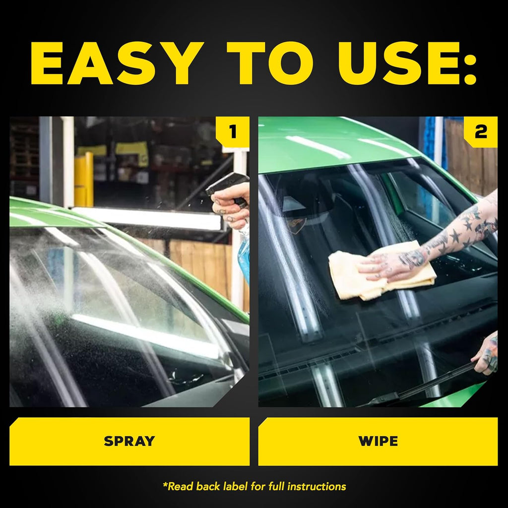 Waterless Wash Kit - This Premium Car Detailing Kit Gently Removes Dirt and Grime, Adds Shine and Protects Several