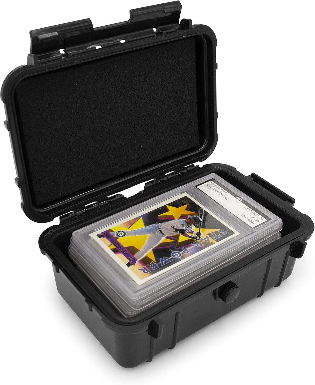 Graded Card Case Compatible with 6+ BGS 8+ PSA FGS Graded Sports Trading Cards, Waterproof Graded Slab Card Storage