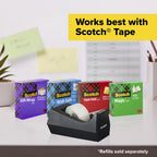 Desktop Tape Dispenser, Black, Weighted Base, 6 Pack