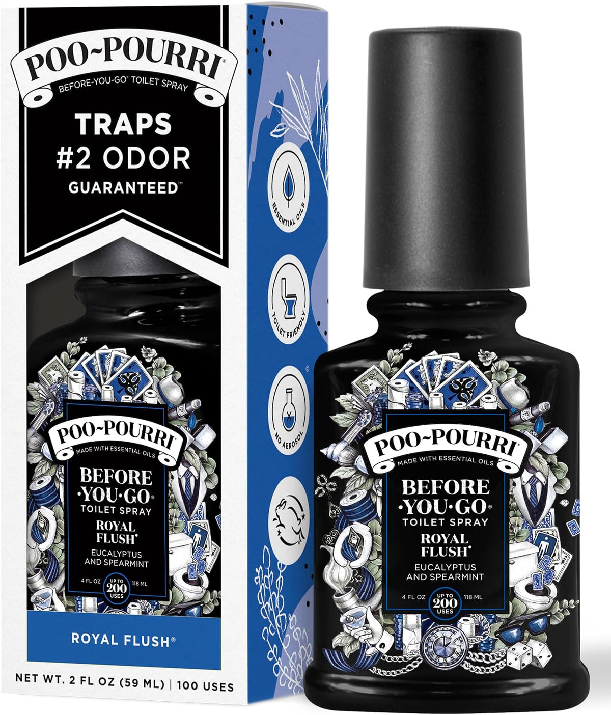 Before-You-Go Toilet Spray, Royal Flush, 2 Fl Oz