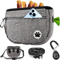 Large 7 Cup Dog Treat Pouch with Clicker,Treat Pouches for Pet Training,Crossover Self-Closing Bag,Built-in Poop Bag