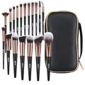 Makeup Brushes, 18 Pcs Professional Premium Synthetic Makeup Brush Set with Case, Foundation Kabuki Eye Travel Make
