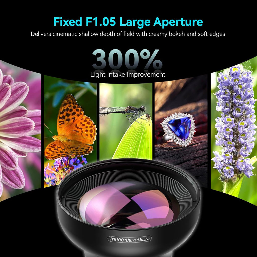 100Ultra Macro Lens - Enhanced Version Smartphone Lens for iPhone | for Samsung, Pixel | Professional Macro