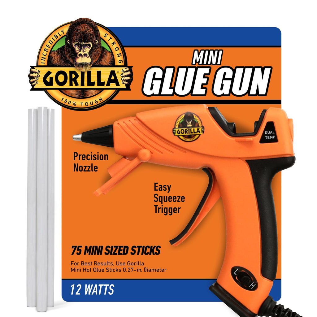 Mini Hot Glue Gun Kit, Dual Temp, Includes 75 Sticks