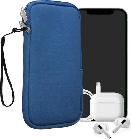 Universal Phone Pouch Size XXL - 7" - Neoprene Smartphone Pouch with Zip - Water-Repellent Mobile Phone Case - Sleeve