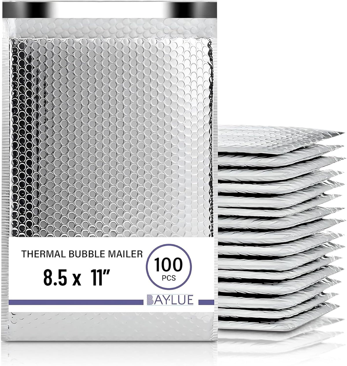 Thermal Insulated Mailers 8.5x11, Cold Shipping Envelopes, 100 Pack