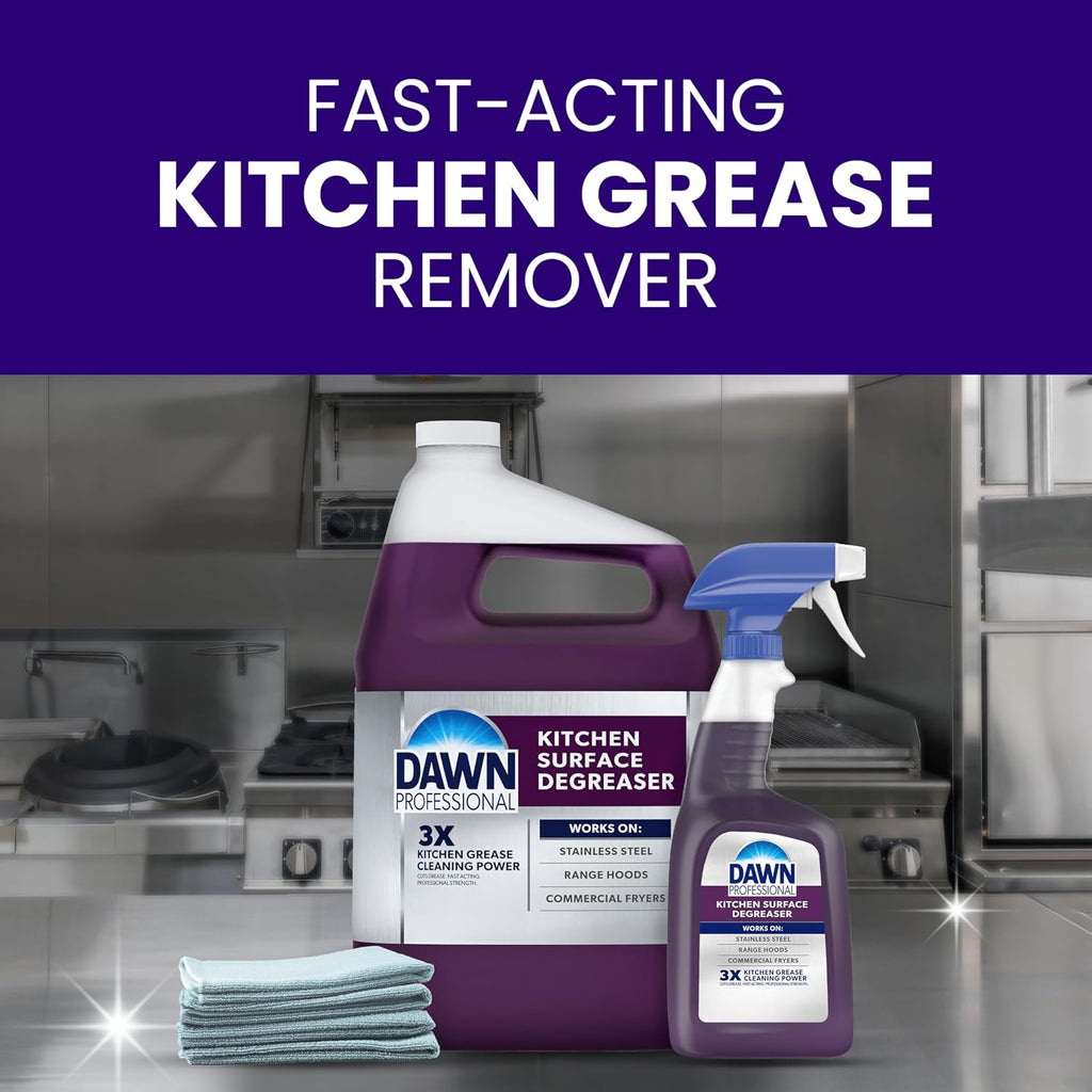 Dawn PRO Kitchen Surface Degreaser Refills, Commercial Use (1 gal, 2 pack)