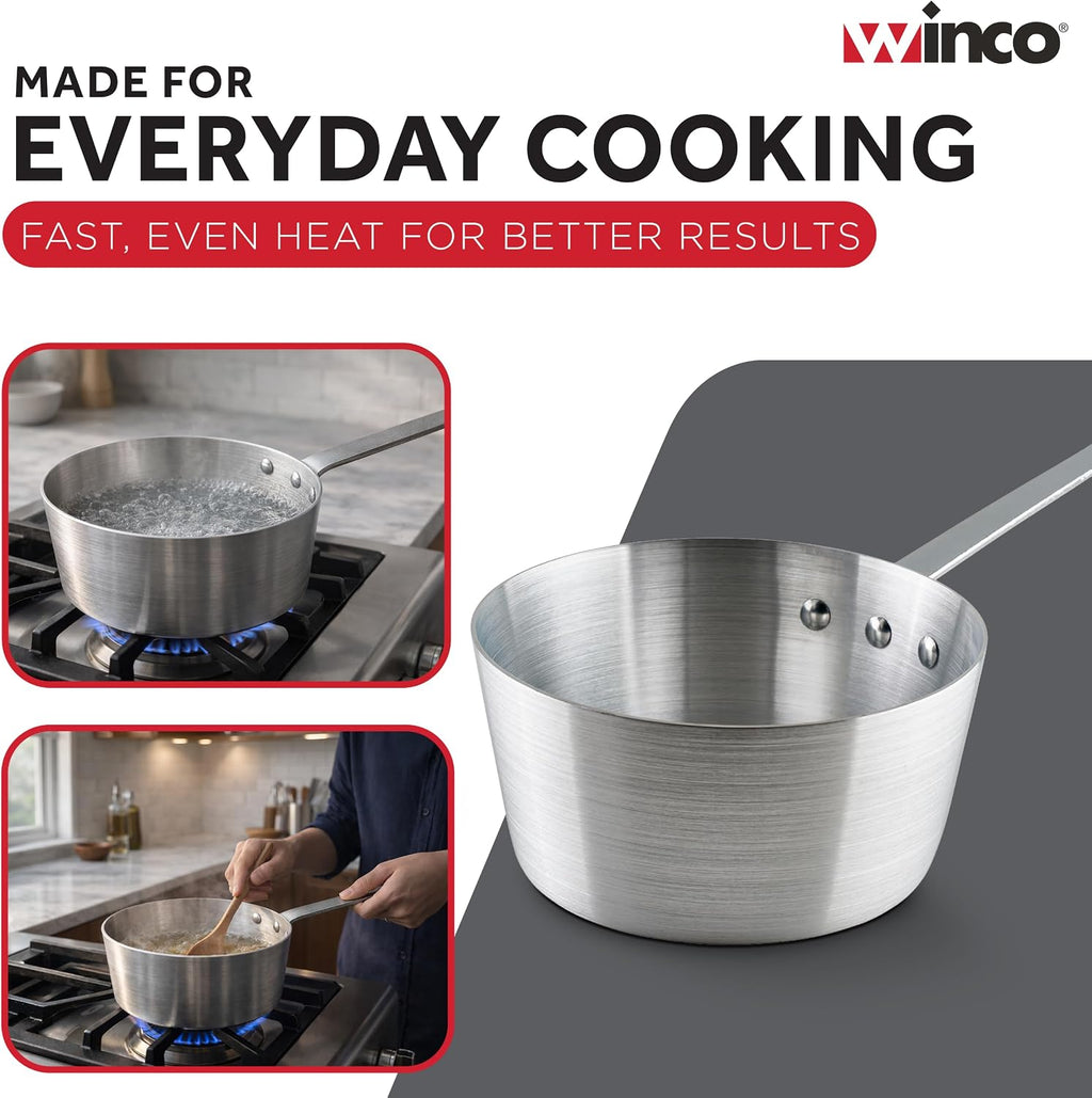 5 qt Aluminum Heavy-Duty Sauce Pan