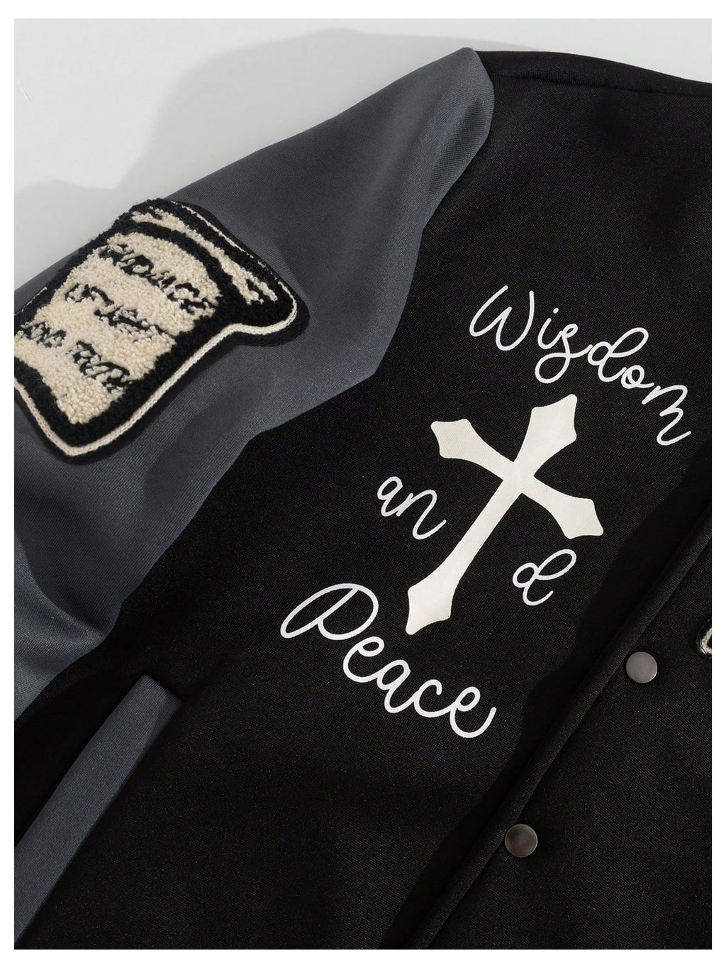 Men's Letter Graphic Color Block Y2k Varsity Jacket