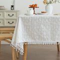 Cute Rectangular Cotton Oil Proof Table Cloth Rectangle Tablecloth Fabric Waterproof for Kitchen Dining Farmhouse