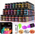 Mica Powder - 81 Colors - 10g/Bottle of Natural Pigment Powder | for Epoxy Resin，Soap Making，Candle Making,Car