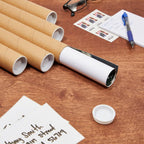 Mailing Tubes - Secure Poster Storage - Art & Blueprint Tube Organizer - Versatile Document Organizer - 1.5 x 12 in
