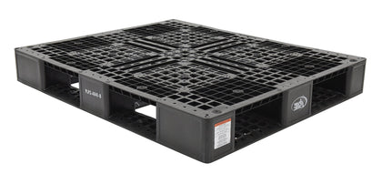 PLP2-4840-BLACK High Density Polyethylene Pallet 39-1/2 In. x 47-3/8 In. x 6 In. 8000 Lb. Capacity Black