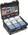 Graded Card Case Storage Box - Fits PSA BGS SGC Toploaders Magnetic Holder | Trading Card Storage Organizer, Hard