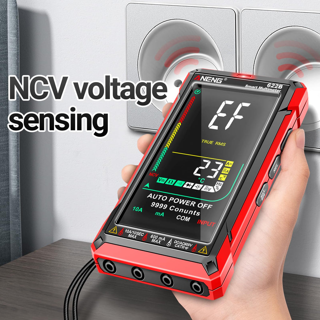 ANENG Digital Multimeter Tester,TRMS 9999 Counts Smart Auto-Range with NCV