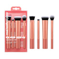 4 Piece Face Base Makeup Brush Set, For Concealer, Foundation, Contour, & Setting Powder, Makeup Brushes For Blending