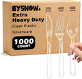 1000 Count Extra Heavy Duty Plastic Silverware Disposable Cutlery