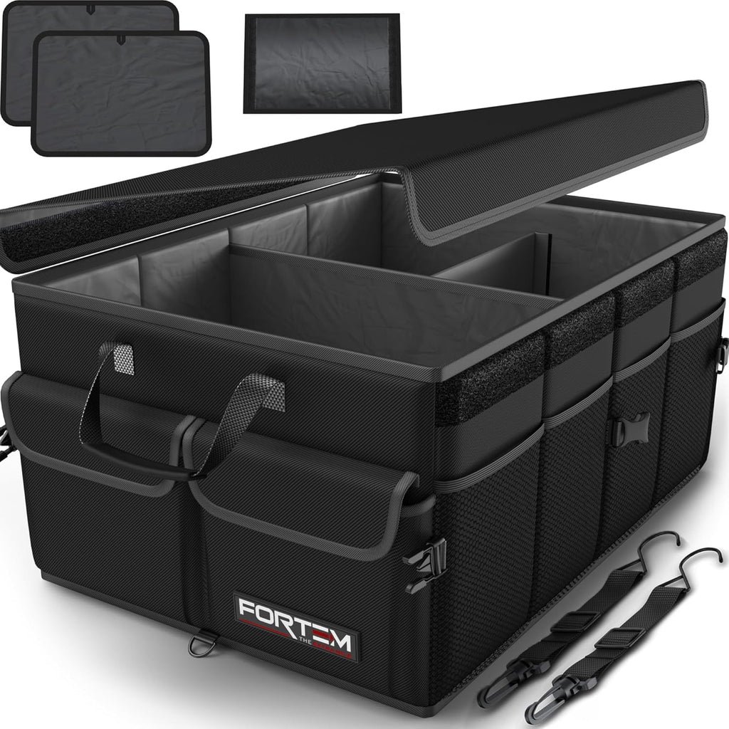 Trunk Organizer For SUV Car Trunk Organizer, Foldable Storage, Car Accessories for Women Men, Collapsible Bag, 600D