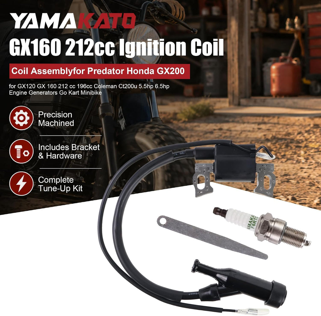 YAMAKATO GX160 212cc Performance Ignition Coil for Predator Honda GX200