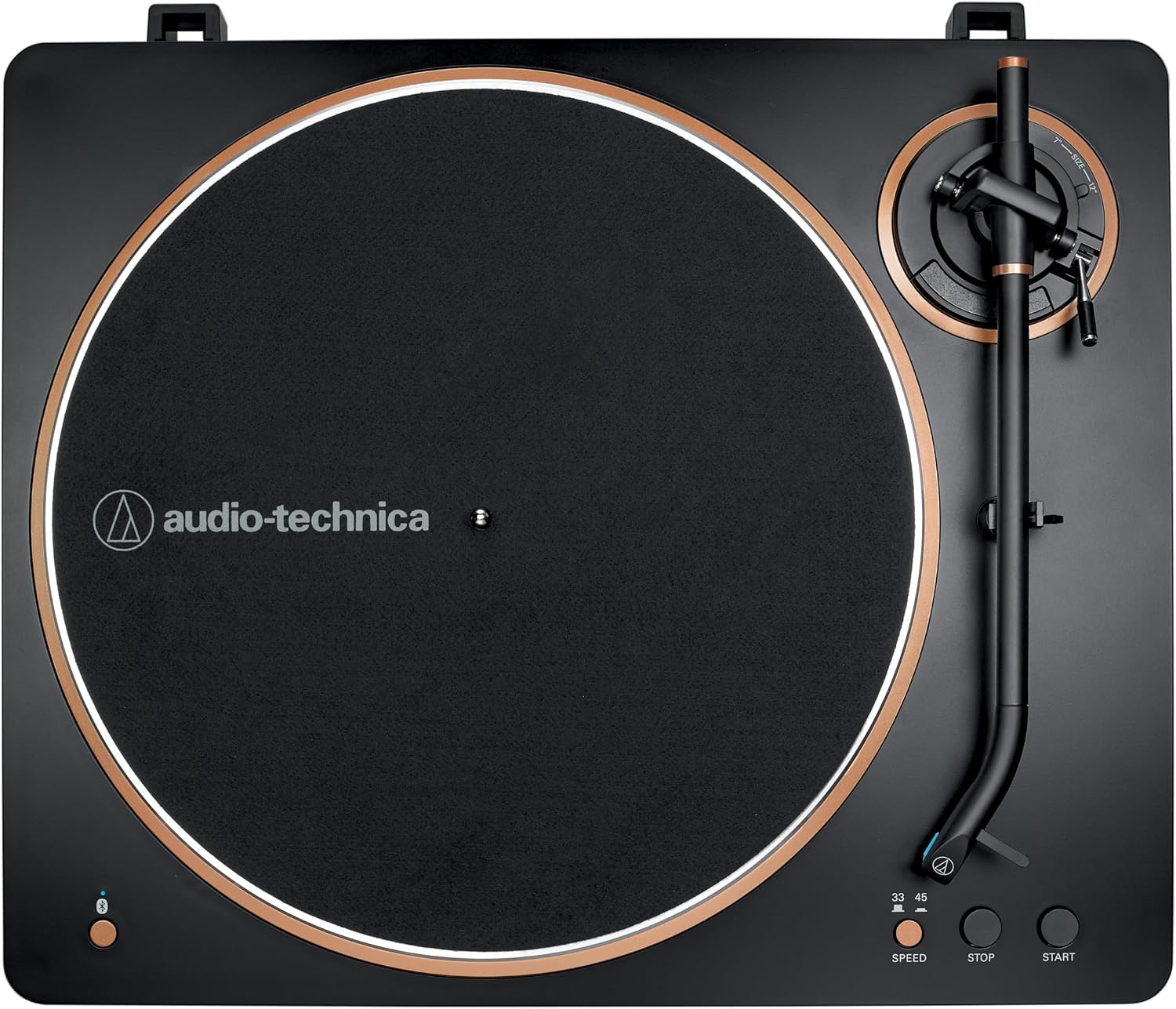 AT-LP70XBT Wireless Turntable (Black/Bronze) | Fully automatic belt-drive turntable with Bluetooth and AT-VM95C