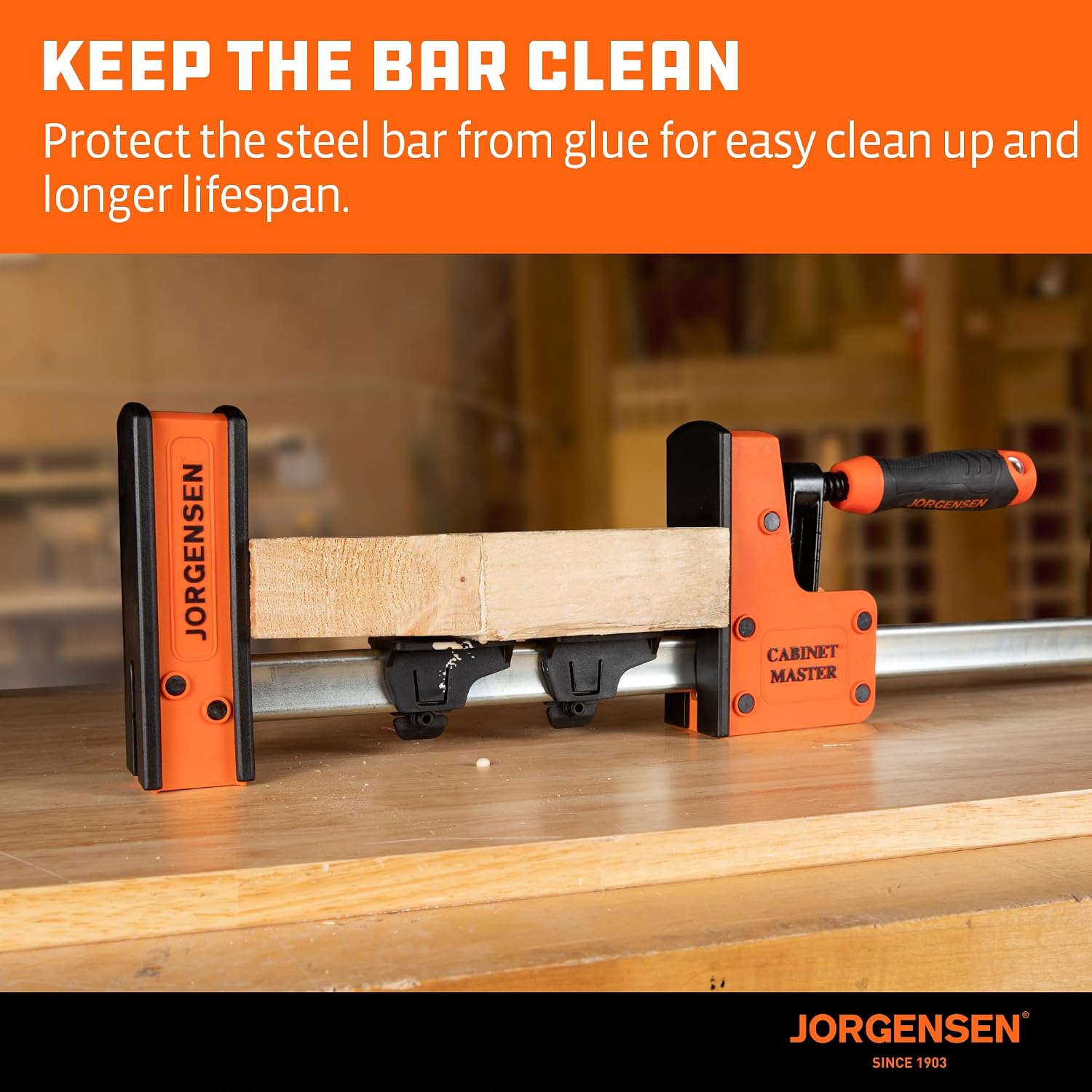 Cabinet Master 2-in-1 Glue Separator & Clamp Stand 3 Pack | Fits All Jorgensen Parallel Bar Clamps, Woodworking Tool