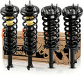KUIPERAUTO Front and Rear Complete Struts shocks Assembly w/Coil Spring 172562R 172562L 172563 Compatible for 2008 2009 2010 2011 2012 Honda Accord 2.4L 3.5L Shock Absorbers Replacement 4PCS FWD