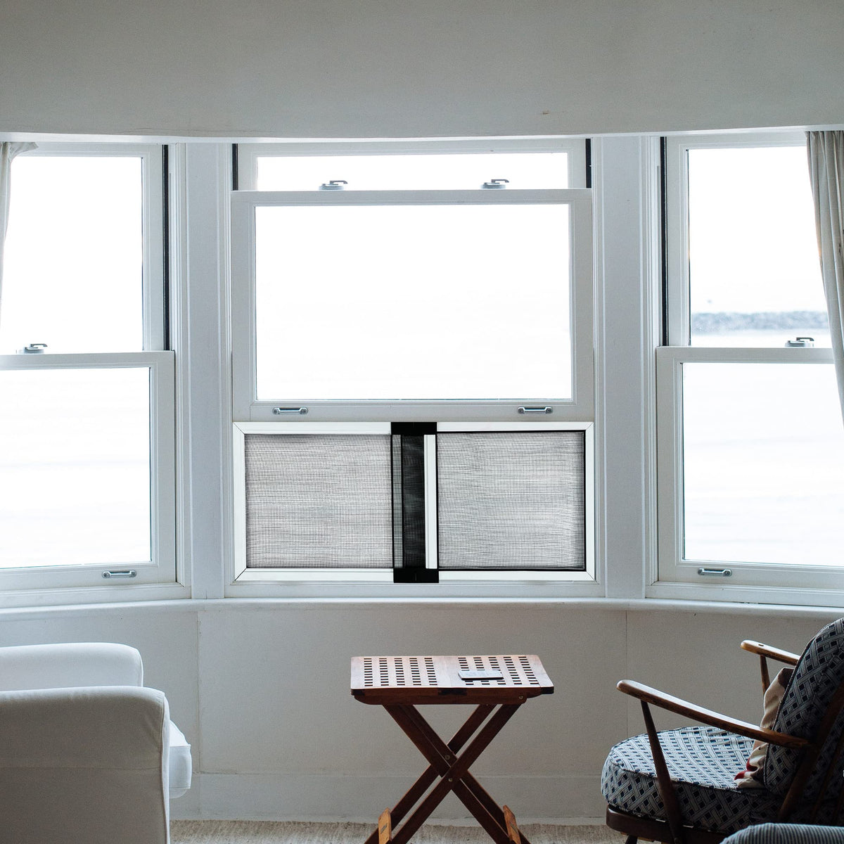 Adjustable Window Screens, 10 x 14-24 Inch, White, 2 Pack